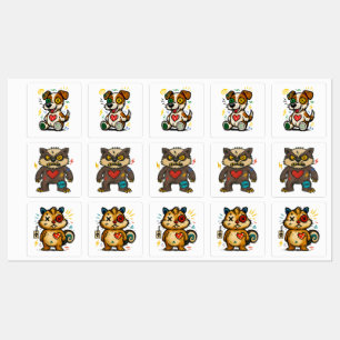 Urban Stitch Trio — Sticker-Packung Etiketten