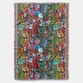 Urban Street art Graffiti-Muster Decke (Vorderseite Vertikal)