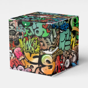 Urban Street art Graffiti-Muster Geschenkschachtel