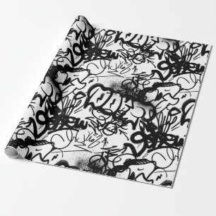 Urban Street Art Graffiti Muster Wrapping Paper Geschenkpapier