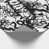 Urban Street Art Graffiti Muster Wrapping Paper Geschenkpapier (Ecke)