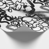 Urban Street Art Graffiti Muster Wrapping Paper Geschenkpapier (Ecke)