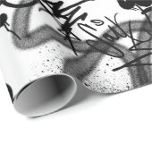 Urban Street Art Graffiti Muster Wrapping Paper Geschenkpapier (Rolleneckpunkt)