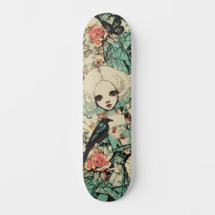 Urban Street Art Inspiriert Gothic Girly Girl Skateboard