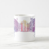 Urban Street Illustration Coffee Tasse (Mittel)