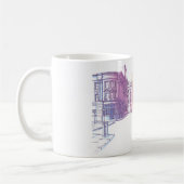 Urban Street Illustration Coffee Tasse (Links)