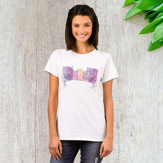 Urban Street Illustration T - Shirt