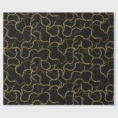 Urban Streetstyle Gold Chains Pattern Geschenkpapier (Flach)