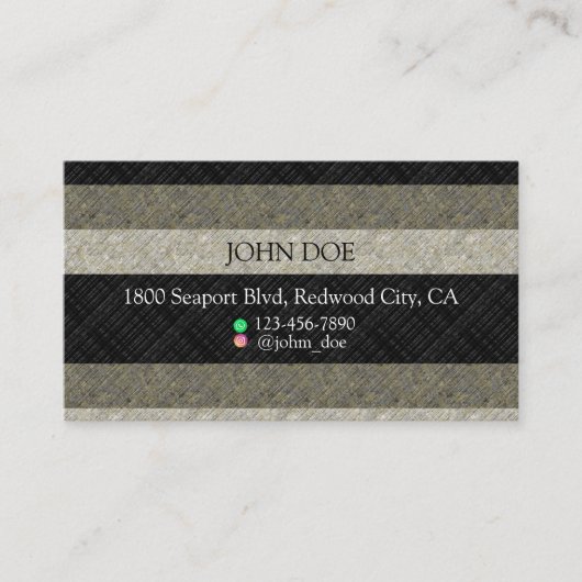 Urban Stripes Visitenkarte (Vorderseite)