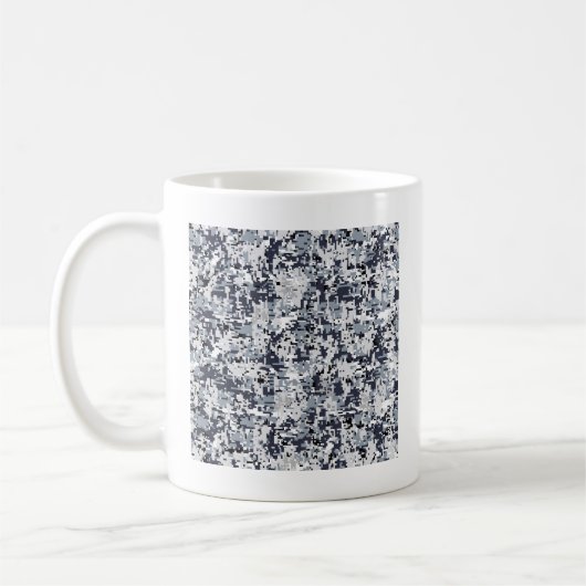 Urban Style Gray Digital Camouflage Kaffeetasse (Links)