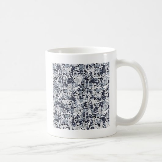 Urban Style Gray Digital Camouflage Kaffeetasse (Rechts)