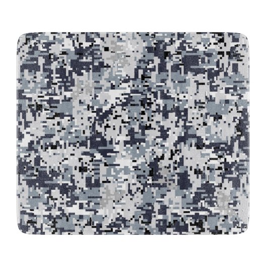 Urban Style Gray Digital Camouflage Schneidebrett (Vorderseite)
