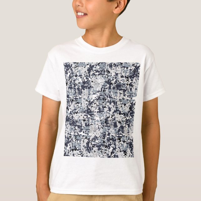 Urban Style Gray Digital Camouflage T-Shirt (Vorderseite)