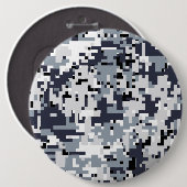 Urban Style Silver Digital Camouflage Button (Vorne & Hinten)