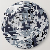 Urban Style Silver Digital Camouflage Button (Vorderseite)