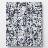 Urban Style Silver Digital Camouflage Fotoplatte (Vorderseite)