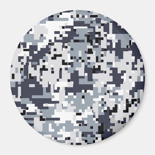 Urban Style Silver Digital Camouflage Magnet (Vorne)
