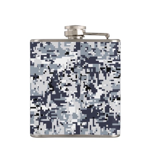 Urban Style Silver Gray Digital Camouflage Flachmann (Rückseite)