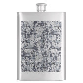Urban Style Silver Gray Digital Camouflage Flachmann (Vorderseite)