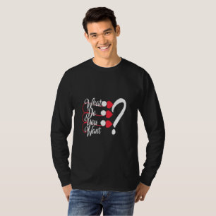 Urban Style "Was willst du?" Herren Langarmshirt T-Shirt