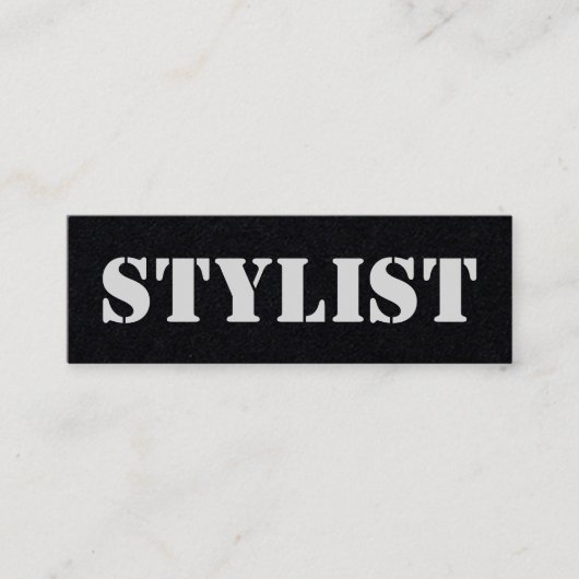 Urban Stylist Dark Mini Visitenkarte (Vorderseite)