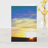 Urban Sunset Karte (Gelbe Blume)