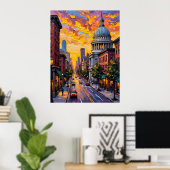 Urban Sunset Poster (Heimbüro)