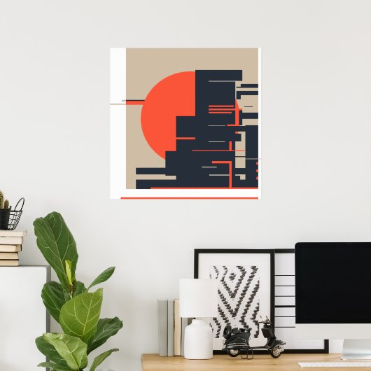 Urban Sunset, Poster (Heimbüro)