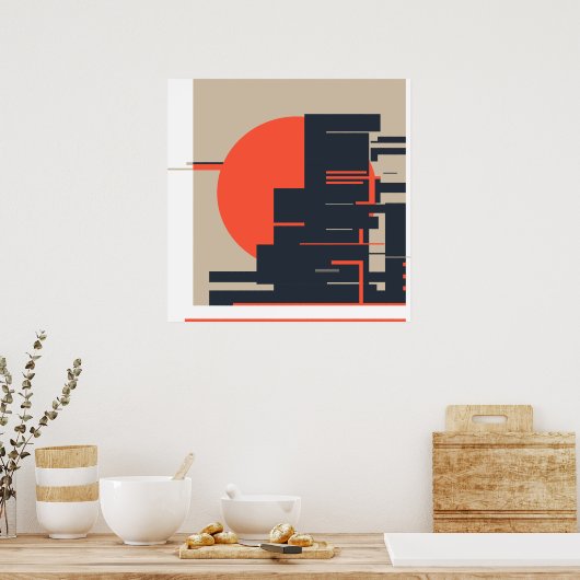 Urban Sunset, Poster (Küche)