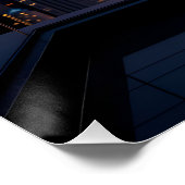 Urban Sunset Reflections Poster (Ecke)