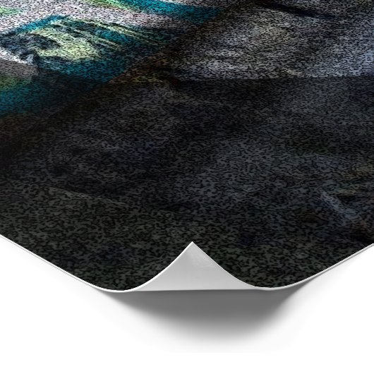 Urban T-Rex Poster (Ecke)