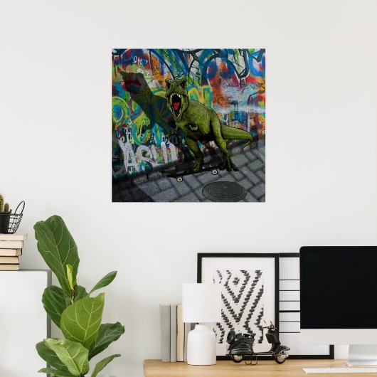 Urban T-Rex Poster (Heimbüro)