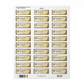 Urban Tattoo Winged Heart Mailer Adressenmarken (Vorne)