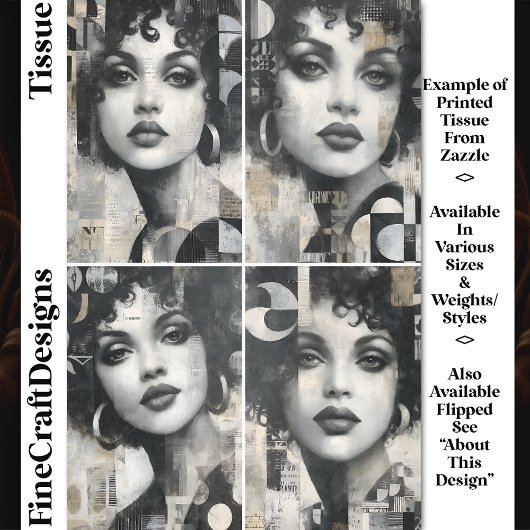 Urban Texture Modern Portraits DM4R Decoupage Seidenpapier