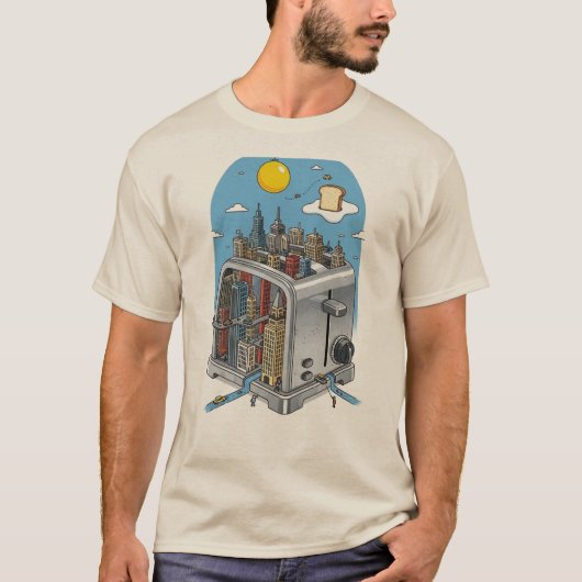 Urban Toast - Surreal City Toaster T - Shirt (Vorderseite)