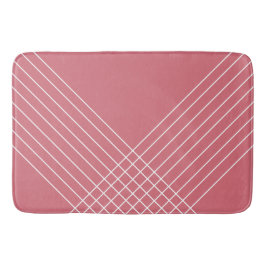 Urban Trendy Geometric Coral Pink Badematte