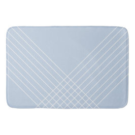 Urban Trendy Geometric Light Blue Badematte