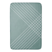 Urban Trendy Geometric Sage Green Badematte (Vorderseite Vertikal)