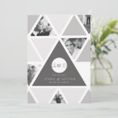 Urban Triangle Overlay | Moderne Save The Date (Stehend Vorderseite)