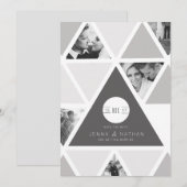 Urban Triangle Overlay | Moderne Save The Date (Vorne/Hinten)