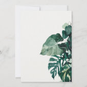 URBAN TROPICAL MONSTERA FAUNA COUPLE SHOWITE DANKESKARTE (Rückseite)