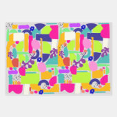 Urban Tropical Wrapping Paper Geschenkpapier Set (Vorderseite 3)