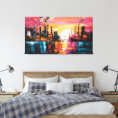 Urban Twilight Leinwanddruck (Insitu (Schlafzimmer))