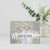 URBAN | Über einen Haushalt? Save the Date für Fot Postkarte (Stehend Vorderseite)