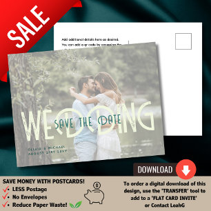 URBAN   Über einen Haushalt? Save the Date für Fot Postkarte