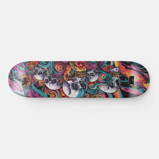 Urban Ukiyo-E Skateboard Deck | Dark Fantasy Stree (Horizontal)