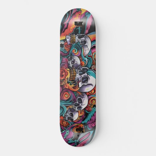 Urban Ukiyo-E Skateboard Deck | Dark Fantasy Stree (Vorderseite)