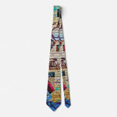 Urban Untergrund NY Graffiti Neck Tie Krawatte (Vorderseite)