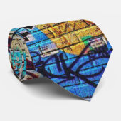 Urban Untergrund NY Graffiti Neck Tie Krawatte (Gerollt)