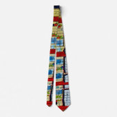 Urban Untergrund NYC Graffiti Neck Tie Krawatte (Rückseite)